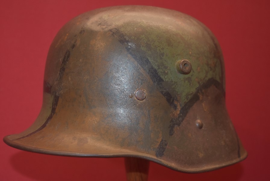 WW1 GERMAN CAMO M17 HELMET-SOLD