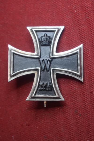 GERMANY WW1 IRON CROSS FIRST CLASS MAKER MARKED K.O.