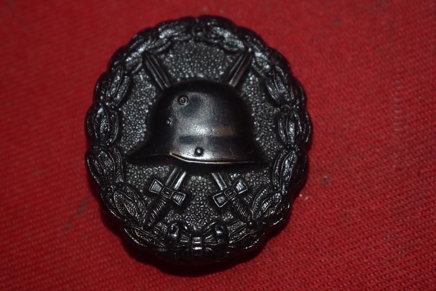 WW1 IMPERIAL GERMAN BLACK WOUND BADGE