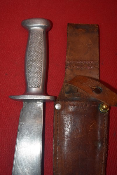 WW2 FRENCH MILITARY FACIST YOUTH KNIFE AND SHEATH-SOLD