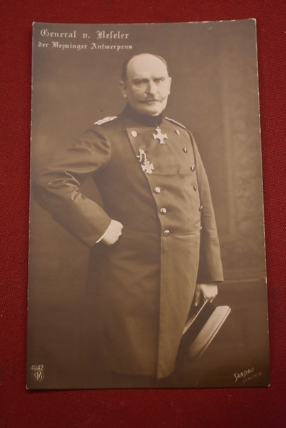 WW1 GERMAN POSTCARD GENERAL BESELER