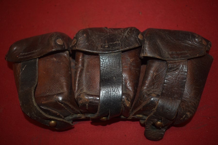 WW1 GERMAN CAVALRY MODEL TRIPLE AMMO POUCHES