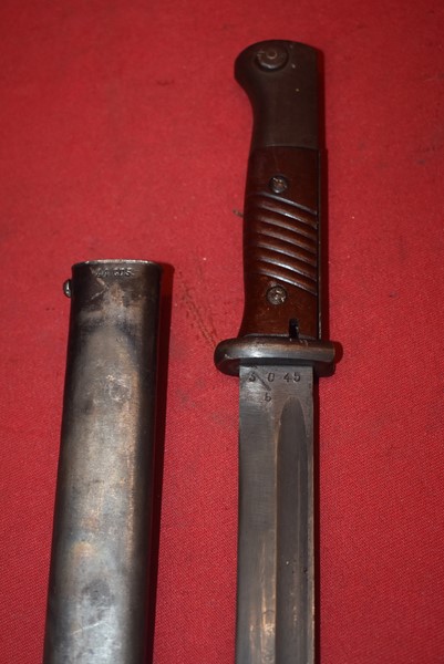 WW2 GERMAN ARMY BAYONET FOR THE K98 RIFLE-SOLD