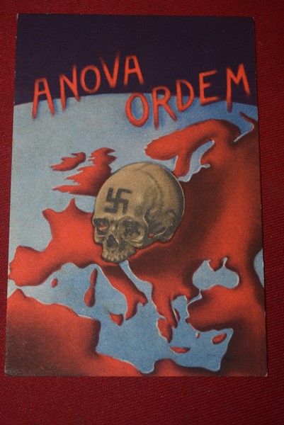 WW2 PORTUGUESE ANTI GERMAN POSTCARD ANOVA ORDEM-SOLD