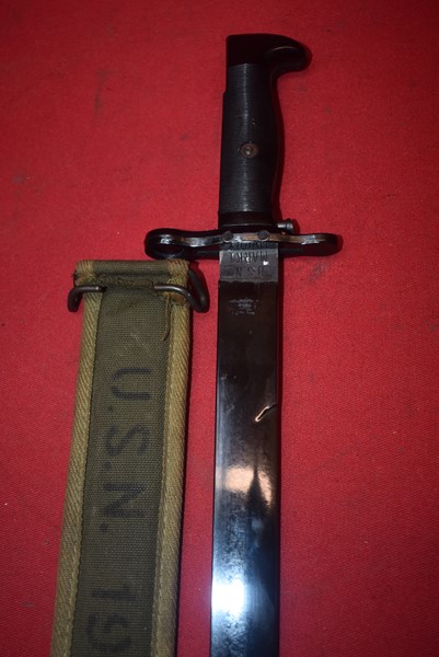 WW2 US NAVY MK1 GARAND RIFLE TRAINING BAYONET-SOLD