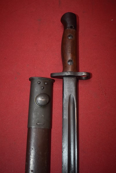 AUSTRALIAN ISSUED WW2 OWEN GUN BAYONET DATED MARCH 1945.