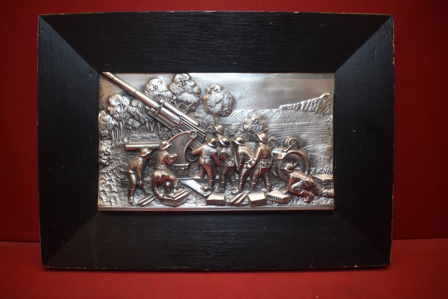 WW2 GERMAN ARMY/LUFTWAFFE FLAK UNIT WALL PLAQUE.