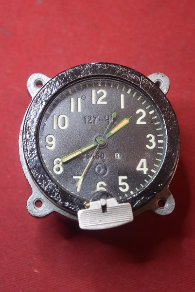 SOVIET RUSSIAN TANK CLOCK-SOLD