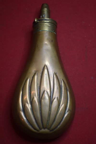 19th CENTURY POWDER FLASK