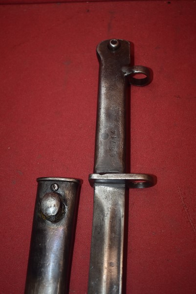 TURKISH ERSATZ FAL RIFLE DOUBLE MUZZLE RING BAYONET