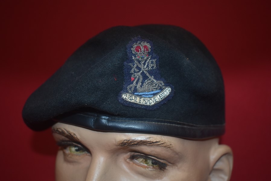 10 LIGHT HORSE BERET WITH UNOFFICIAL BULLION BADGE-SOLD