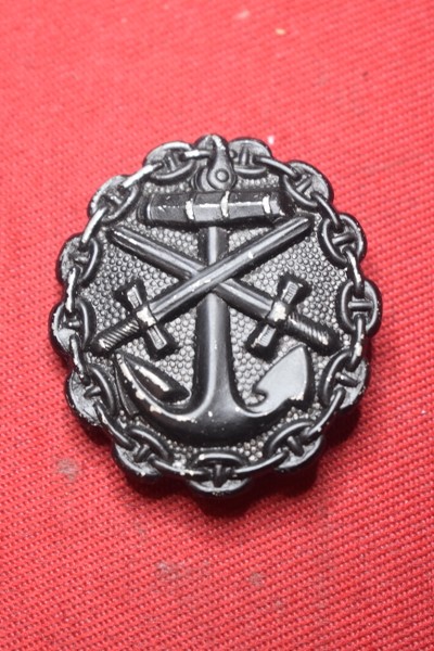 IMPERIAL GERMAN KRIEGSMARINE NAVAL BLACK WOUND BADGE 3RD CLASS-SOLD