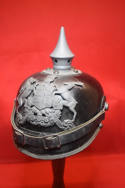 WW1 IMPERIAL GERMAN SPIKE HELMET (PICKELHAUBE) WURTTTEMBERG-SOLD