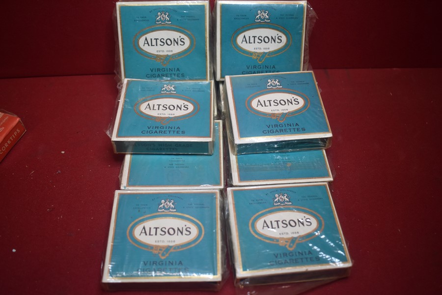 WW2 PERIOD UNOPENED PACKETS OF AUSTRALIAN ALSTON CIGARETTES