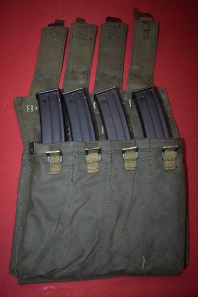 VIETNAM WAR ERA AUSTRALIAN F1 SUBMACHINE GUN MAGAZINES AND AMMO POUCH-SOLD