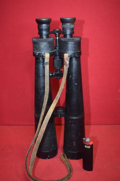 WW1/WW2 GERMAN LONG RANGE BINOCULARS BY SCHUTZ CASSEL 24 X 50