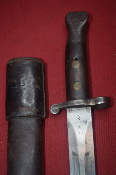 BRITISH PATTERN 1888 BAYONET WITH SCABBARD FOR THE LEE METFORD RIFLE-SOLD