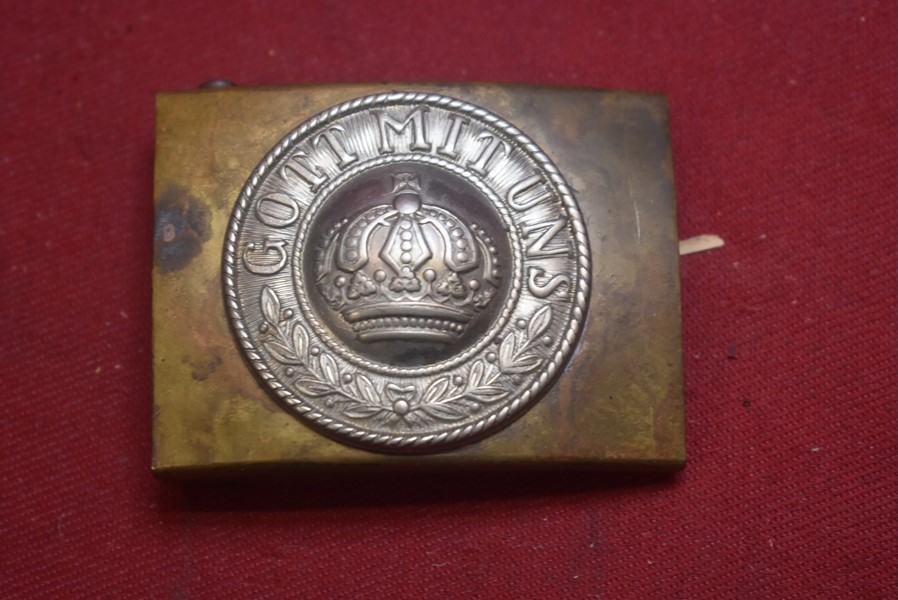 WW1 IMPERIAL GERMAN BELT BUCKLE.code g