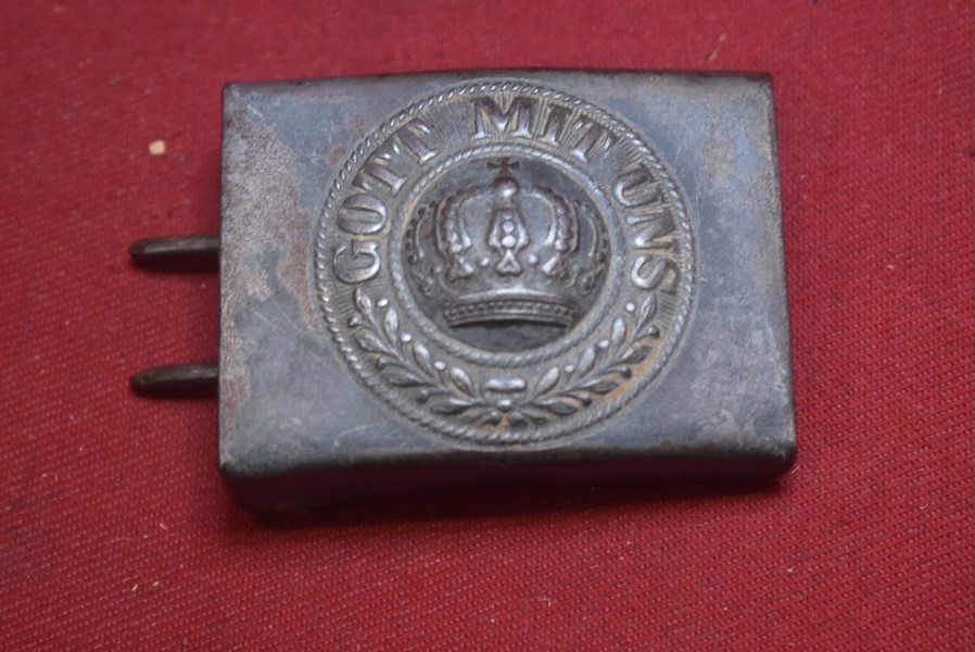 WW1 IMPERIAL GERMAN COMBAT BELT BUCKLE.code h