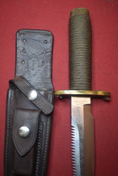 VIETNAM WAR ERA RANDALL MOD 18 SOG FIGHTING KNIFE WITH RARE SOLINGEN BLADE