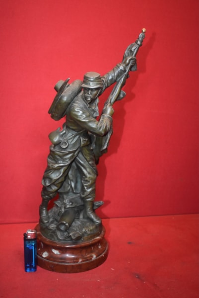 BRONZE FRENCH FIGURE OF A LEGIONNAIRE