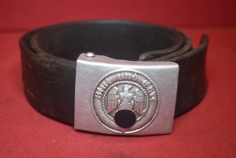 WW2 GERMAN HITLER YOUTH BELT AND BUCKLE-SOLD