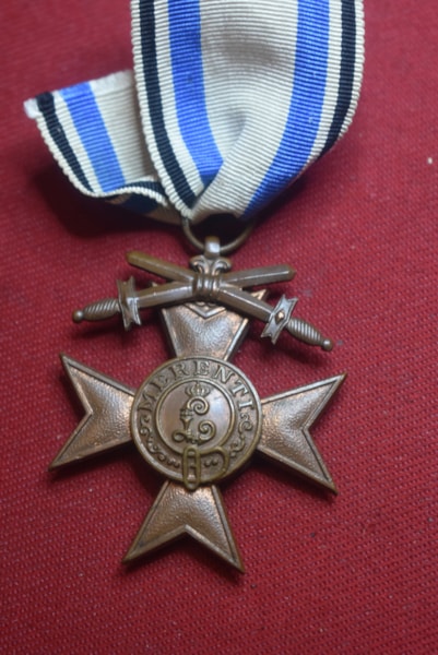WW1 GERMAN BAVARIA MILITARY MEDAL 3RD CLASS WITH SWORDS.-ON HOLD LS