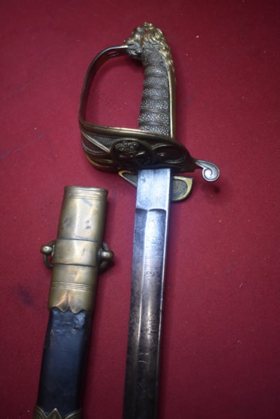 BRITISH 1827 PATTERN VICTORIAN NAVAL OFFICERS SWORD