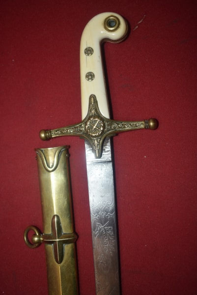 VICTORIAN PERIOD GENERAL OFFICERS MARMELUKE SWORD ATTRIBUTED TO MAJOR GENERAL C.A. BARWELL C.B.