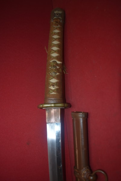 RARE WW2 JAPANESE OFFICERS SWORD "MANTETSU"