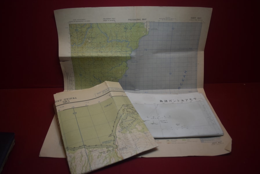 THREE WW2 MAPS INCLUDING 1 X JAPANESE