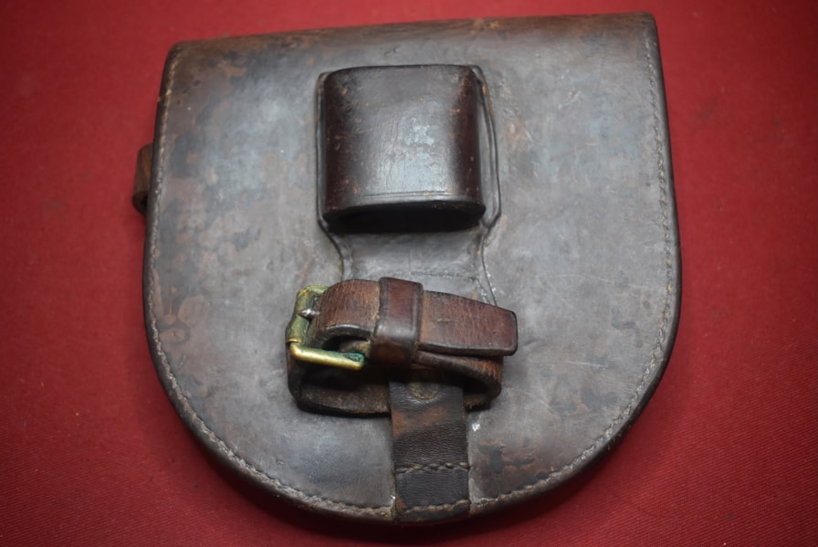 1930 LIGHT HORSE LEATHER HORSE SHOE CARRIER AND SWORD CARRIER