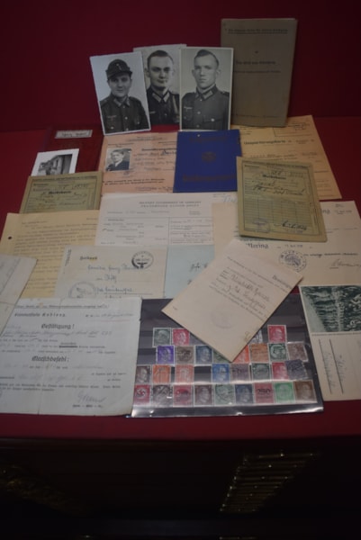 DEALERS LOT OF WW2 GERMAN PAPERWORK/EPHEMERA
