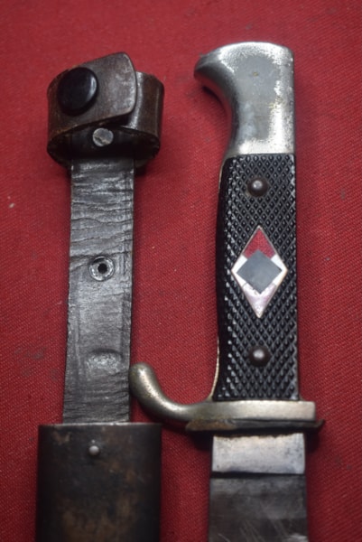 WW2 GERMAN HITLER YOUTH KNIFE BY F.W. HOLLER