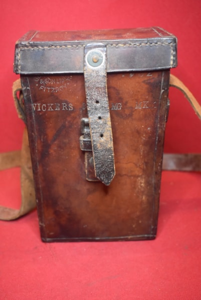 AUSTRALIAN MADE AND ISSUED VICKERS MACHINE GUN SPARE PARTS CASE.