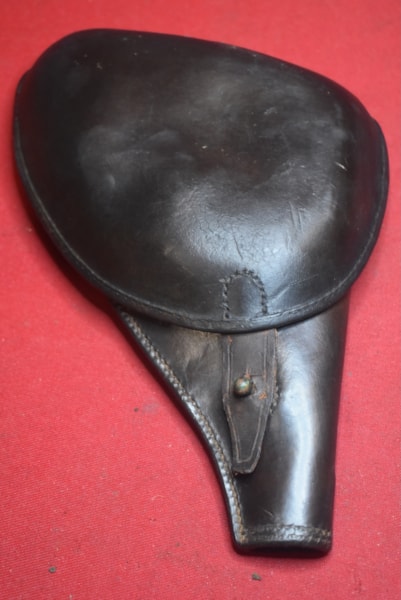WW1 PATTERN 1909 FRENCH OFFICERS CLAMSHELL PISTOL HOLSTER