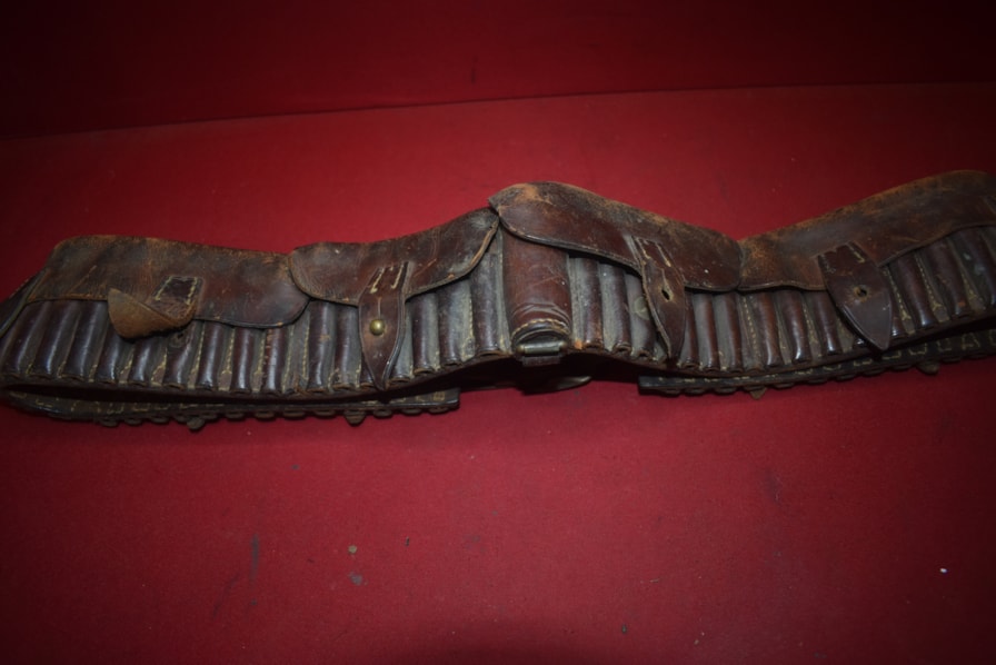 BOER WAR ARMY LEATHER BANDOLEER-SOLD