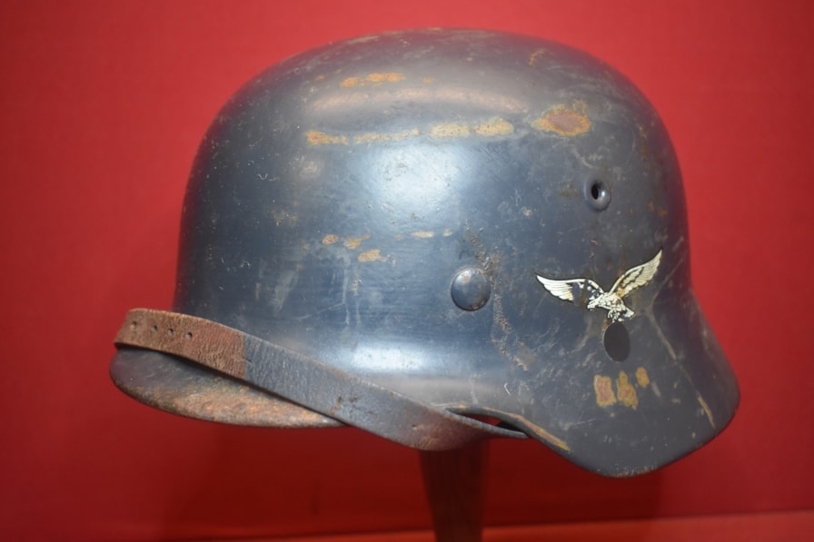 WW2 GERMAN M40 DOUBLE DECAL LUFTWAFFE HELMET-SOLD