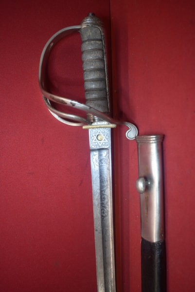 PRE FEDERATION. SOUTH AUSTRALIAN ARTILLERY MILITIA. 1822 PATTERN ARTILLERY OFFICERS SWORD BY WILKINSON DATED 1889.