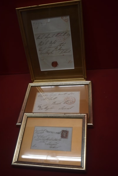 HISTORICAL 3 FRAMED ENVELOPES SIGNED OR INITIALLED BY THE DUKE OF WELLINGTON