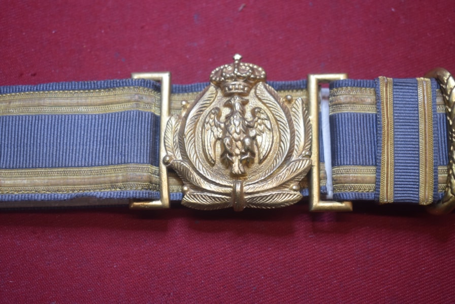 WW2 ITALIAN ARMY OFFICERS CHILDS BROCADE BELT.