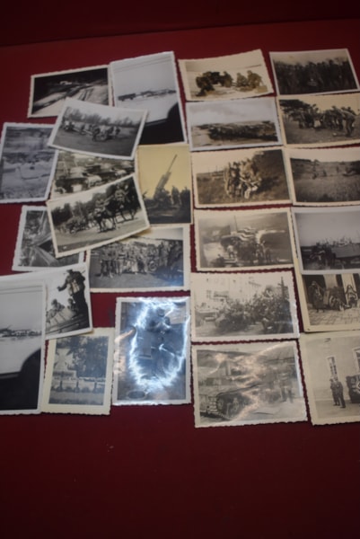 25 ORIGINAL WW2 GERMAN ARTILLERY UNIT PHOTOS
