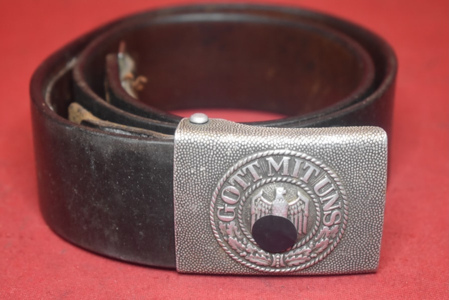 WW2 GERMAN ARMY SOLDIERS BELT AND BUCKLE.-SOLD