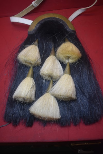 WW2 SCOTTISH FIVE TASSEL SPORRAN, BLACK WATCH REGIMENT.
