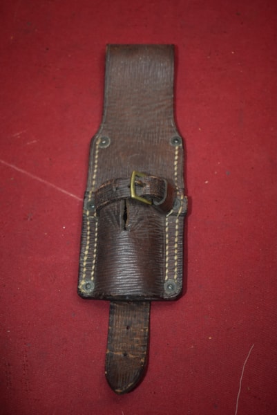 WW1 BRITISH PATTERN 1916 DATED LEATHER BAYONET FROG FOR THE 1907 303 BAYONET-SOLD LS