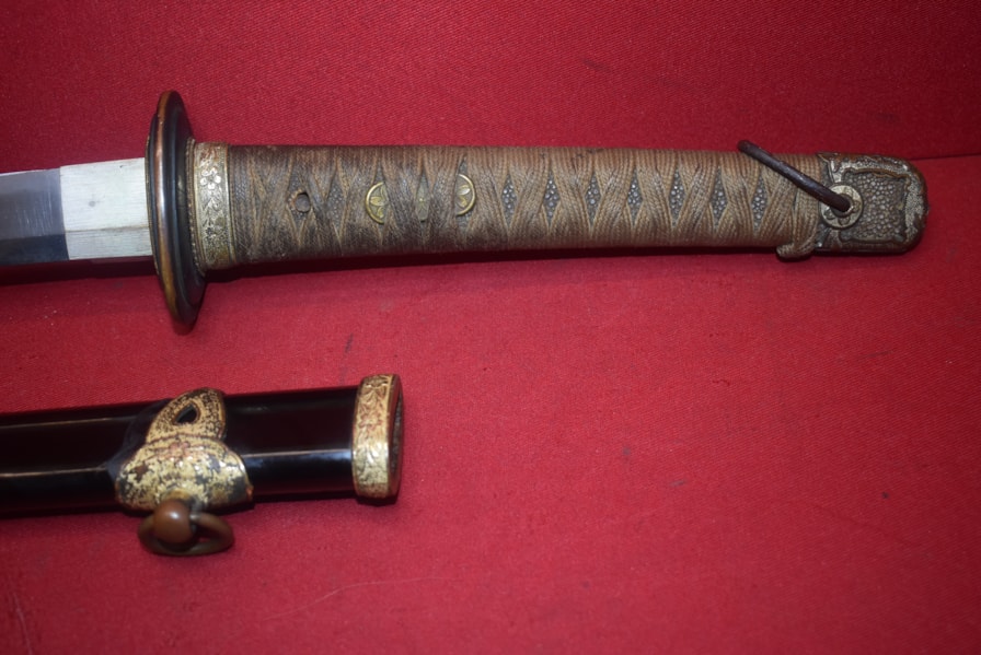 WW2 JAPANESE OFFICERS NAVAL SWORD TYPE 97 KAI-GUNTO"-SOLD MG